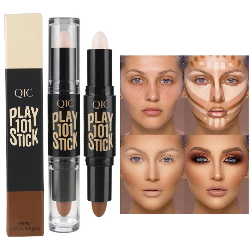 Двухсторонний консилер палочка для макияжа лица основа под макияж 3D корректор