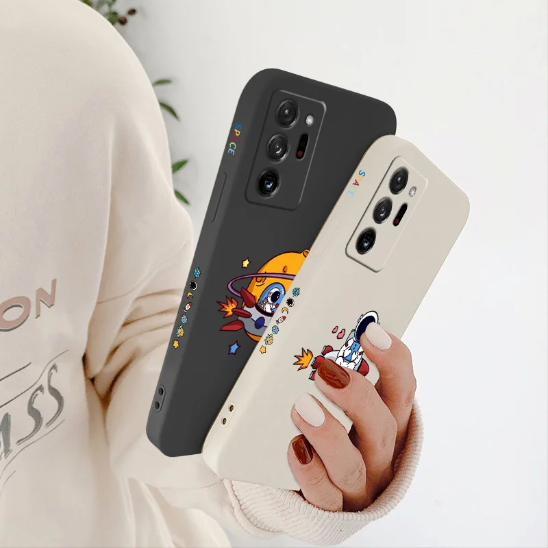 

Rocket Astronaut Silicone Case For Samsung Galaxy A72 A52 A42 A32 A22 A21S A02S A12 A02 A71 A51 A41 A31 Soft Phone Cover Case