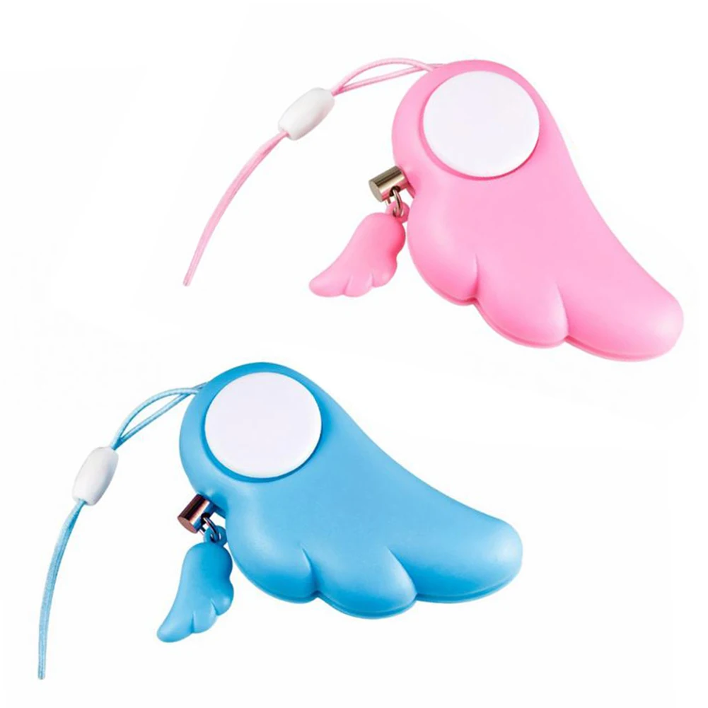 HOT SALES!!! Angel Wing Anti Pervert Alarm Pendant Women Self Defense Safety Security Supply Backpack Wallet's Keyring Keychains |