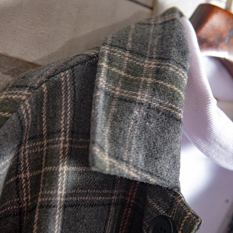 

Winter Oversized Plaid Jacket Men Loose Plus Size Denim Jacket Bomber Street Wear Mens Jacket Vintage Hip Hop Clothing II50NSJK