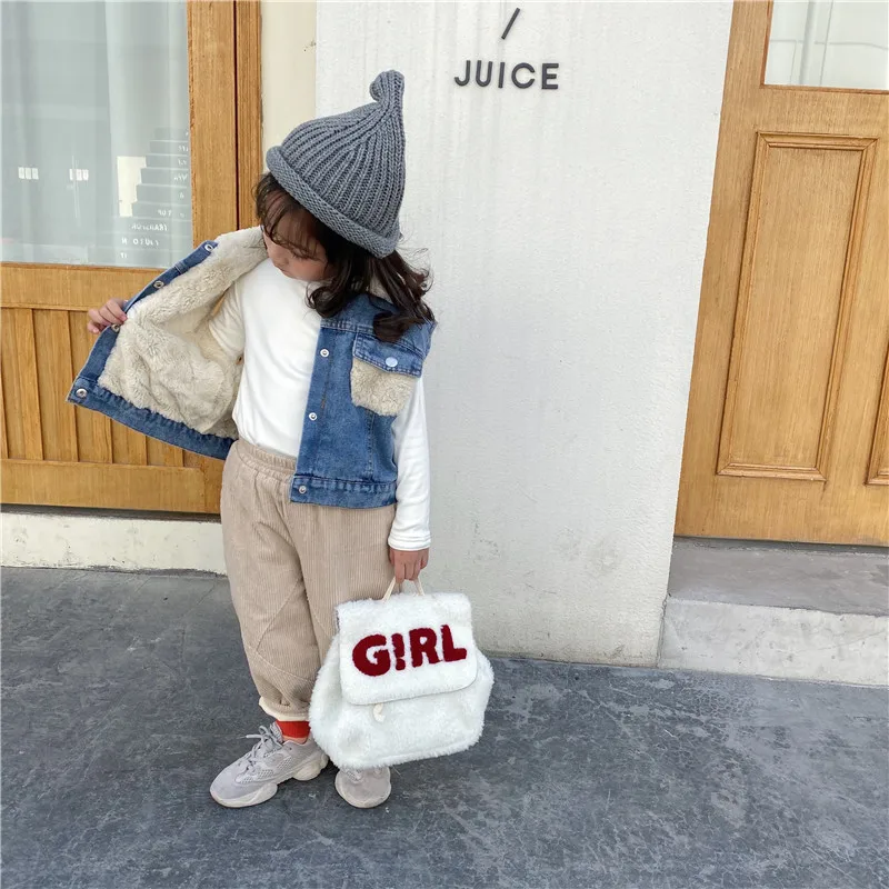 Зимнее Новое поступление корейский стиль хлопковый джинсовый утепленный жилет с