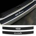 Наклейка на задний бампер автомобиля из углеродного волокна для Alfa Romeo 159 Giulietta Giulia 147 156 Mito Stelvio GT Sportiva, аксессуары