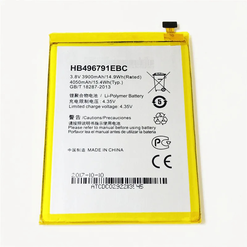 3 8 V 4050mAh HB496791EBC для Huawei Ascend Mate MT1 U06 аккумулятор|Аккумуляторы мобильных телефонов| |