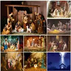 Фон для студийной фотосъемки с изображением Рождества христианского Иисуса