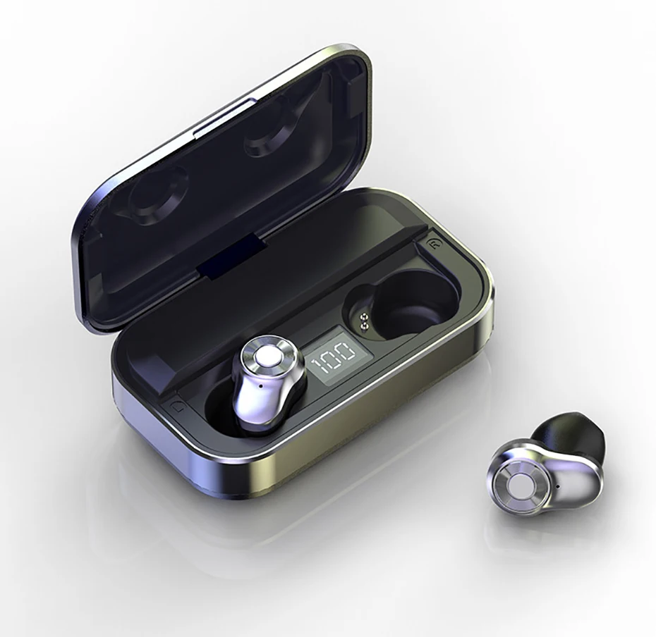 TWS, Bluetooth наушники, стерео звук, беспроводные наушники, Bluetooth 5,0, HD вызов, беспроводная Bluetooth гарнитура с 3500 мАч, внешний аккумулятор