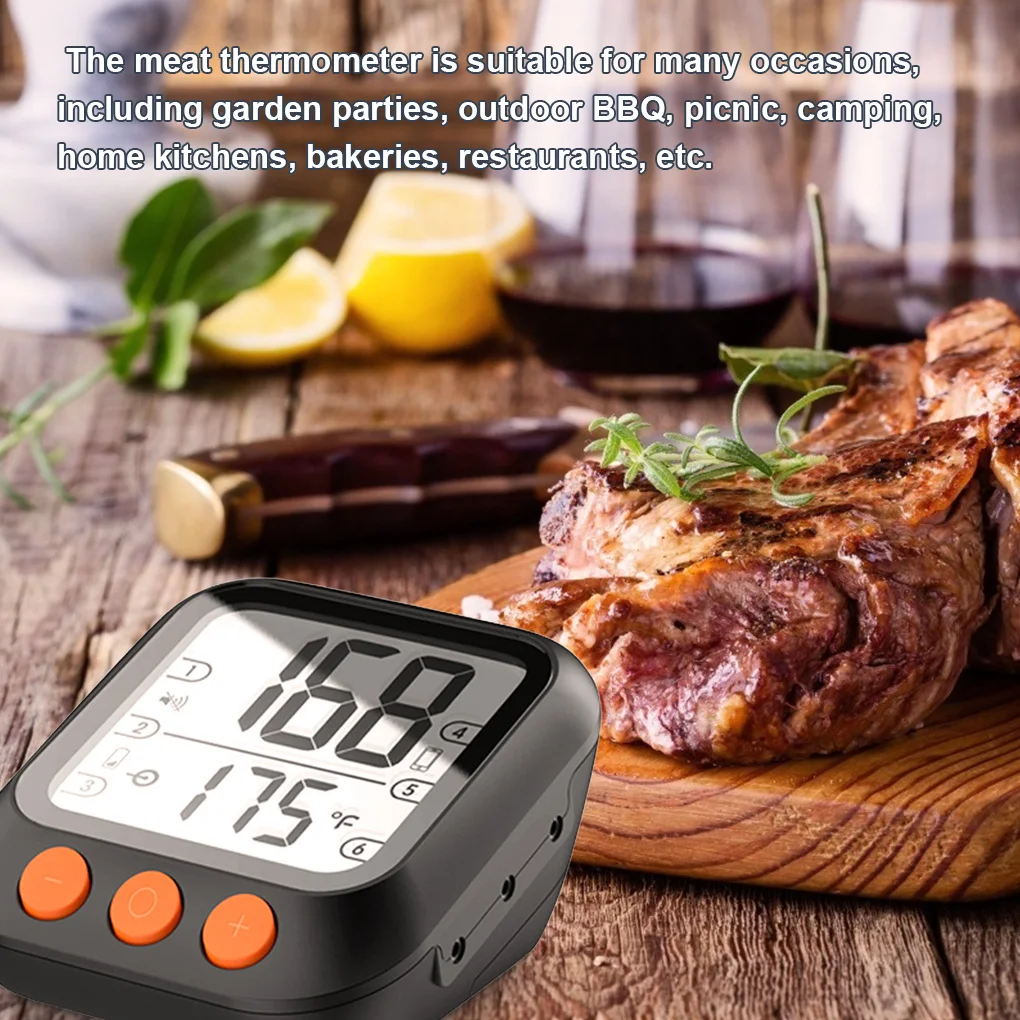 

Tuya Wifi Smart Thermometer For BBQ Barbecue Meat Tuya Smart Life Mobile APP Control Water Temperature Measurement Accessories