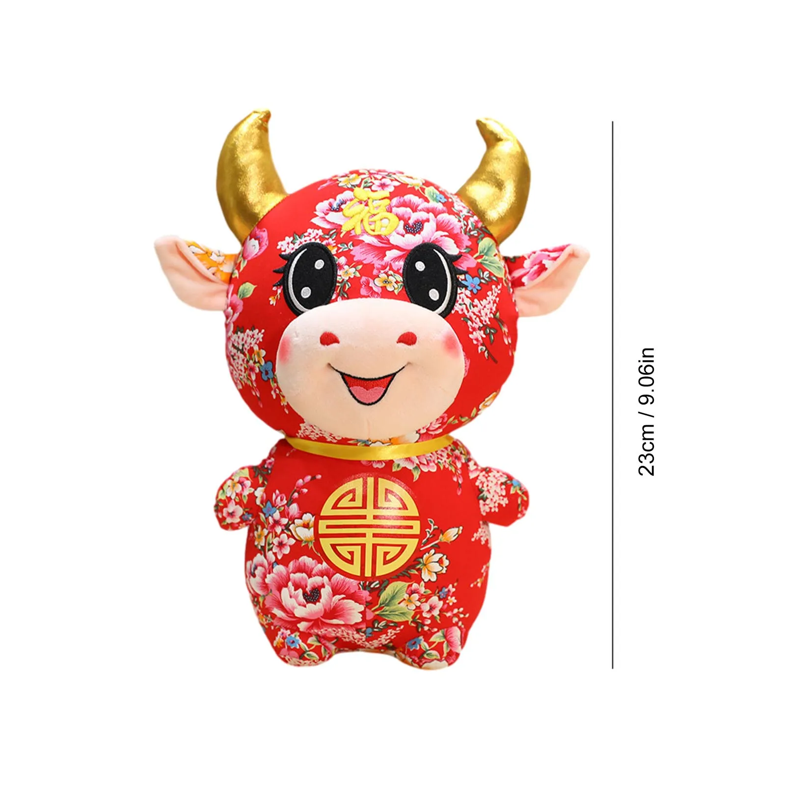

Mascot Doll Of 2021 New Year Of The Ox Chinese New Year Decoration Plush Toy New Year Gift Cow Doll