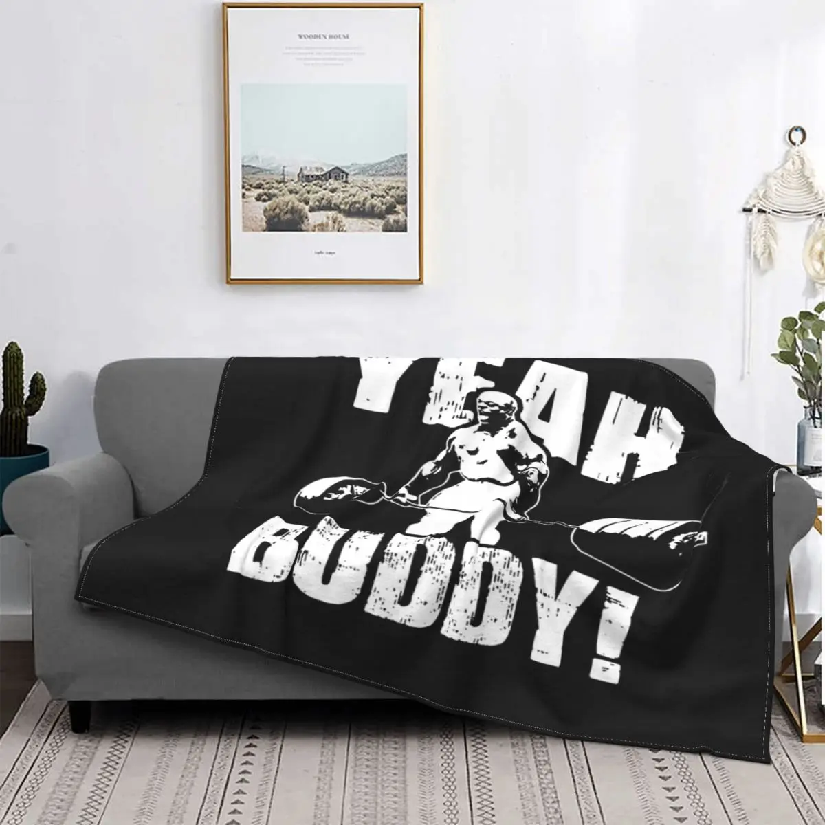 

Yeah Buddy Ronnie Coleman Blanket Bedspread Bed Plaid Muslin Anime Plaid Blanket Hoodie Islam Prayer Rug