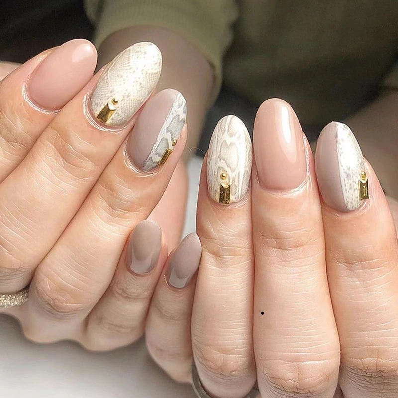 1 лист змеиной кожи Стикеры 3D на ногти Nail Art цветок джинсы сетка наклейки для
