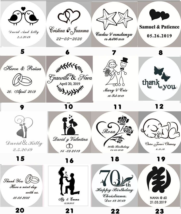 100 шт. Персонализированные Свадебные сувениры для гостей Индивидуальные