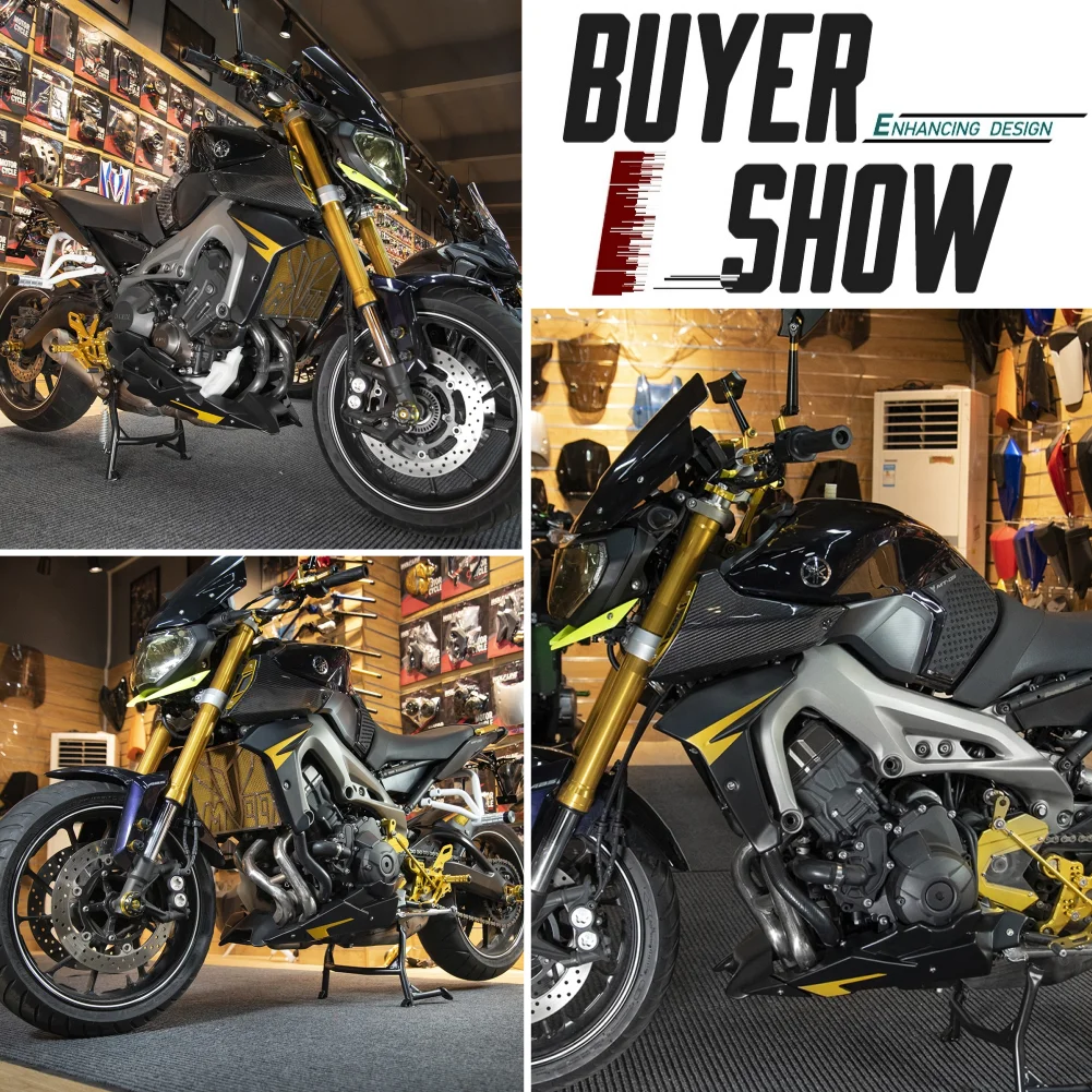 Нижняя часть Bellypan + Боковая крышка радиатора обтекатель для Yamaha MT09 FZ09 2014-2020 Tracer900