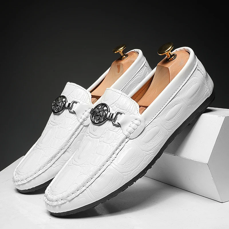 Мужские замшевые мокасины на плоской подошве темно-синие повседневные Мокасины