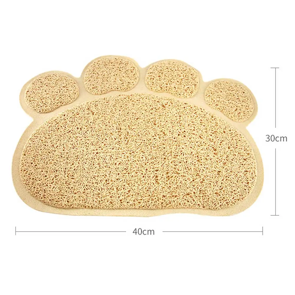 beige Коврики для ловли кошек 30*40 см ПВХ эластичные волоконные коврики для кошек коробки для мусора QJS магазин - Цвет: beige