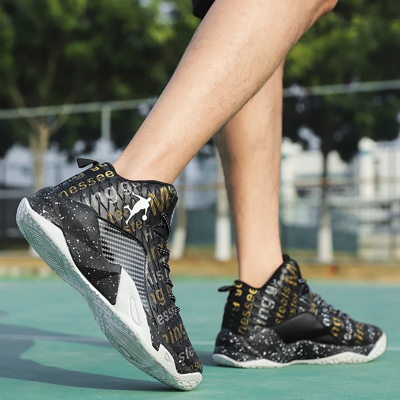 WIENJEE Men Battlefield Basketball Shoes Professional Sports Children Sneakers Boys Anti-slip Protection Ankle | Спорт и развлечения