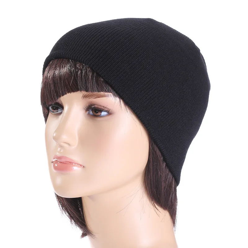 Мужская зимняя и осенняя новая шерстяная шапка в полоску женская короткая Лыжная