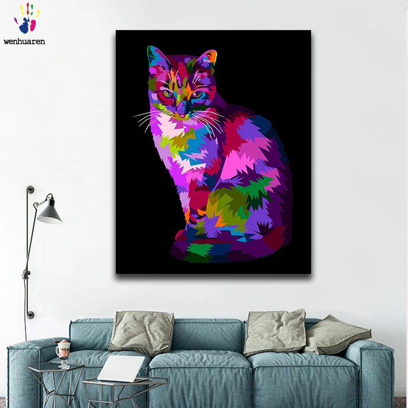 Картина по номерам художественная картина животное собака лошадь кошка сова