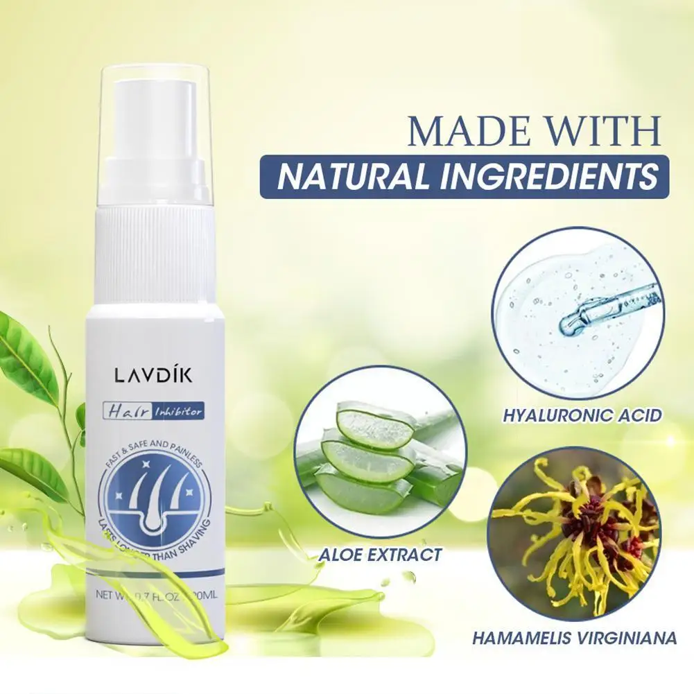 

Hair Remover Growth Inhibitor Face Removal Cream Spray Legs Beard Face Permanant Bikini Armpit Intimate Body Painless Q0L3