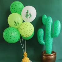 12 inch cactus latex balloon hawaiian decoration balloon forest birthday theme party decoration