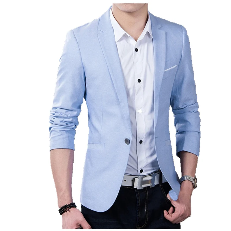Новый брендовый мужской костюм Повседневный Блейзер 2019 осенние мужские деловые