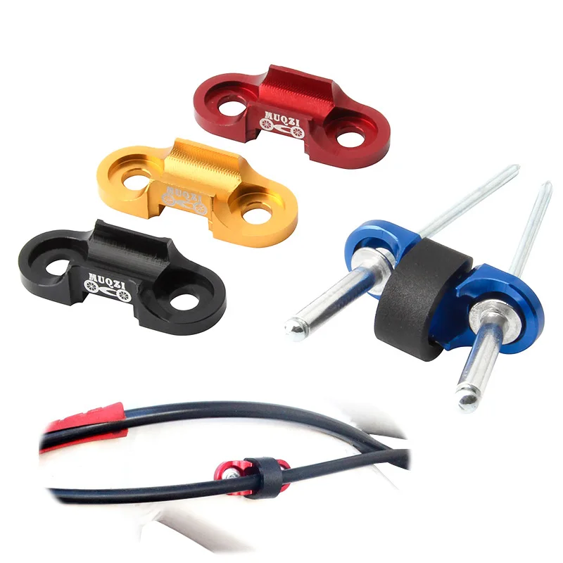 

Bicycle Frame Brake Cable Tubing Fixed Buckle Threader Aluminum Alloy Cable Line Tube C Buckle CNC Base Accessories