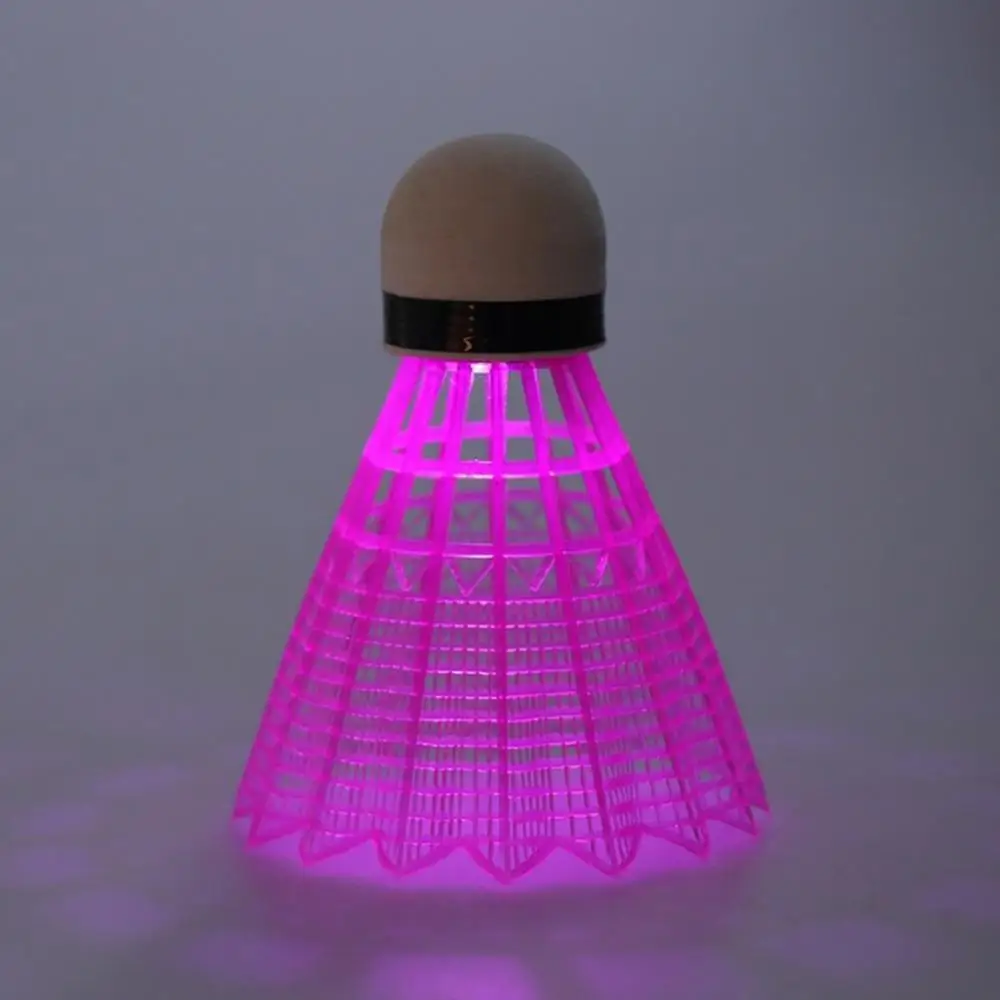 

3Pcs LED Glowing Light Up Badminton Set Shuttlecock Birdies Night Lighting Ball