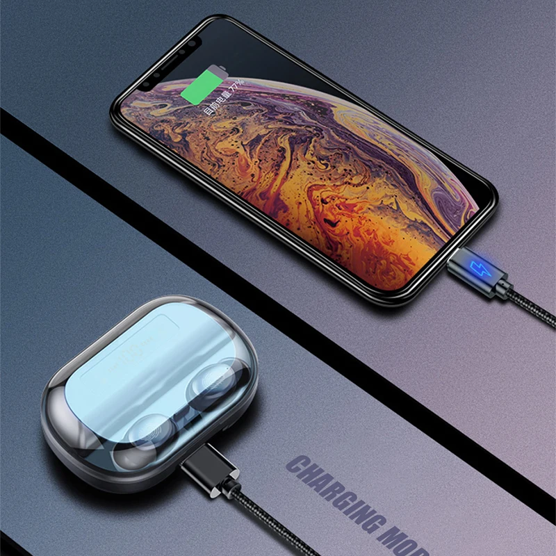 Беспроводная Bluetooth гарнитура для телефона игровые наушники спортивные