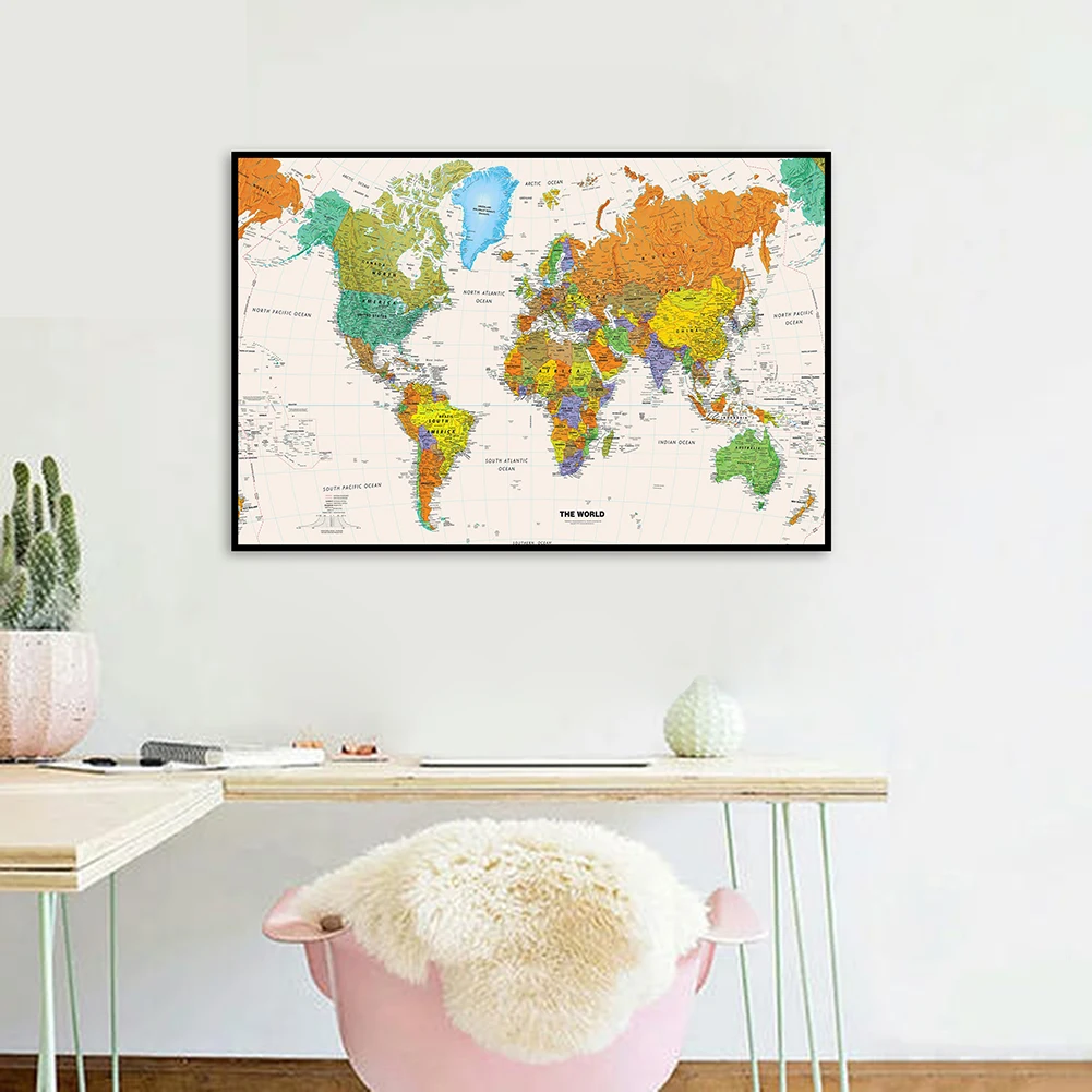 

70*50 см винтажная карта мира, искусство стены, плакат, образование, школьные принадлежности, гостиная, класс, домашний декор