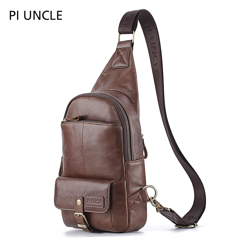 В стиле ретро высокого качества кожаные нагрудные сумки пакеты для Для мужчин из