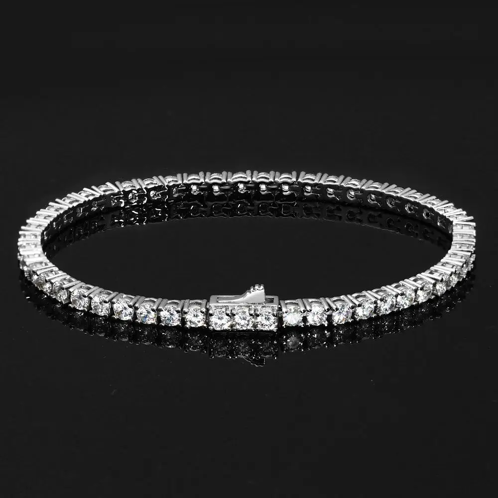 

4MM White Gold Plated Tennis Chain