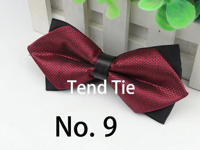 Men Leather Buckle Bowtie Plaid Butterfly Knot Mens Accessories Luxurious Bow Tie Black Cravat Formal Suit Wedding Ceremony Ties