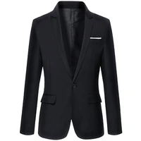 50hotmens blazer autumn fashion slim business formal party mens suit long sleeve lapel top jacket mens clothing