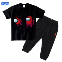 2021 new game kids boys short sleeve cartoon t shirt for kids boys printed tops impostor graphic hip hop unisex clothing suit