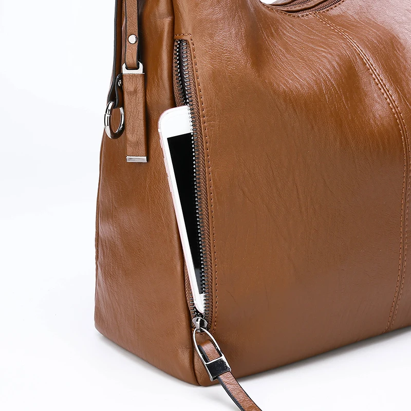 

2020 New Women's Bag Fashion Handbag Vintage Women's Shoulder Bag Large Capacity Pu Messenger Bag high-Capacity Bucket Bag sac