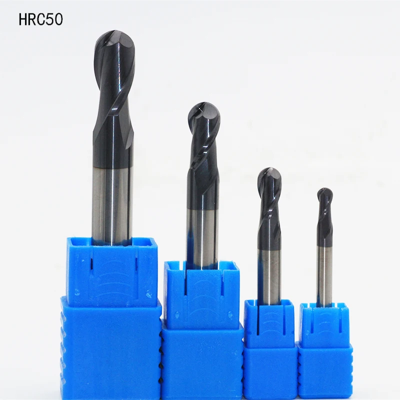 HRC50 сферические концевые фрезы 4 мм 10 до 12 удлиняющий резец сплав покрытие