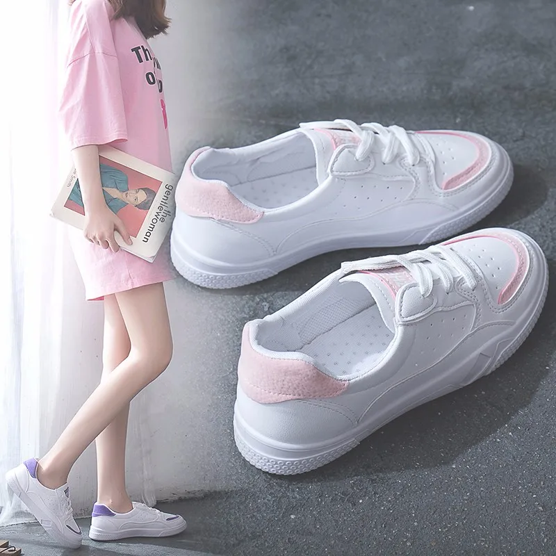 Женские теннисные туфли из сетчатого материала мягкие белые спортивные