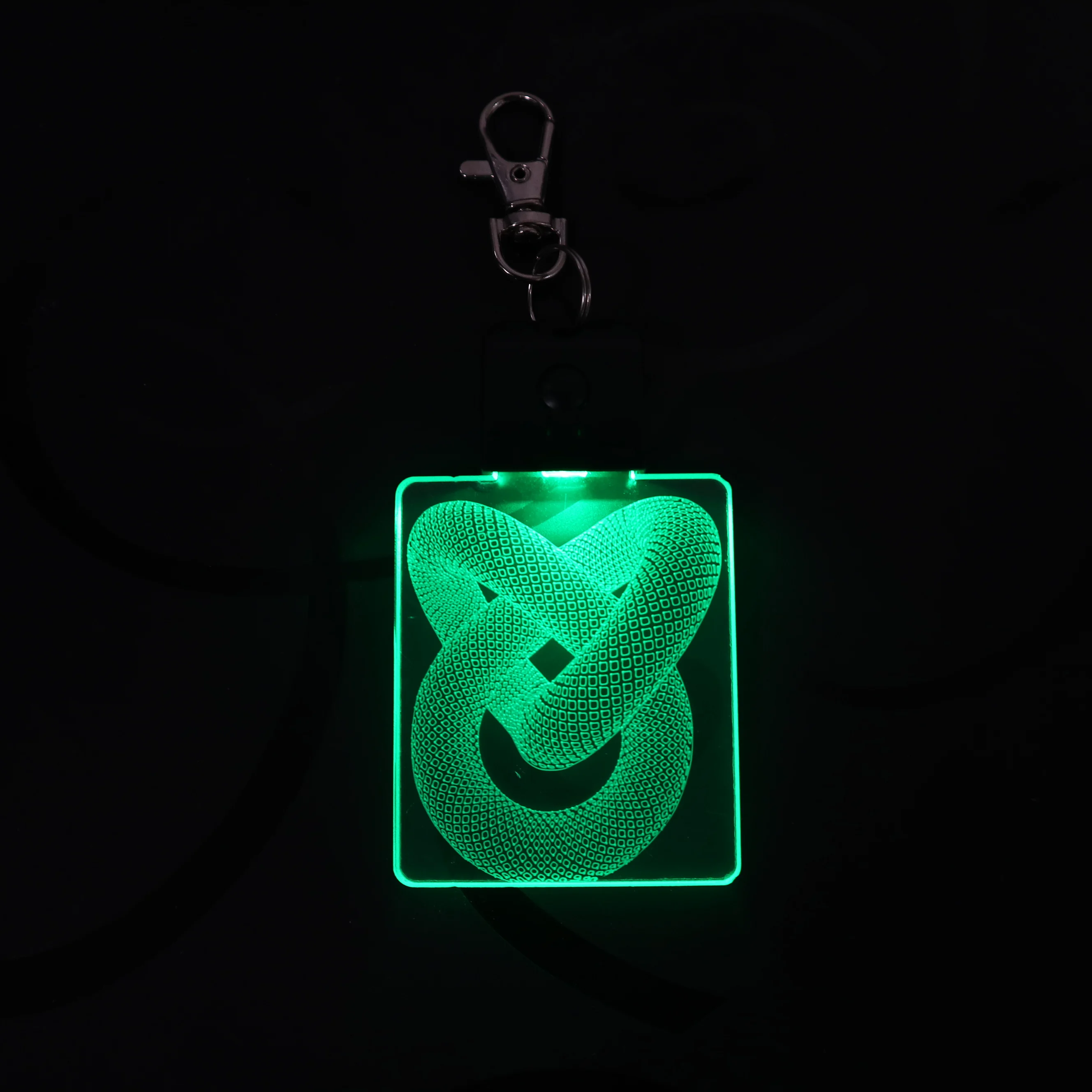 Любовный узел абстрактной формы брелок 3D светодиодный акриловый ночсветильник