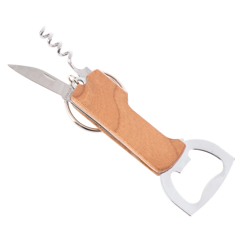 Многофункциональный штопор открывашка для пива подвеска ключей из нержавеющей