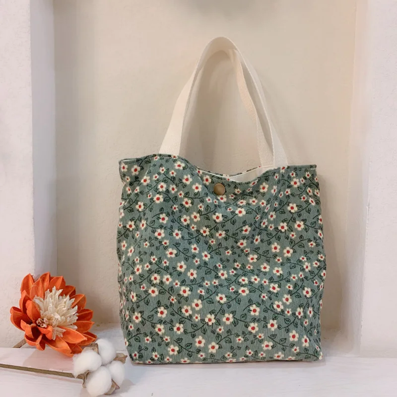 Модная Вельветовая сумка для мамы осени и зимы с цветочным рисунком пряжкой |