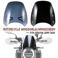 windshield windscreen for honda cb650r cb650 cb 650 r 2021 2020 2019 motorcycle headlight fairing airflow wind spoiler deflector