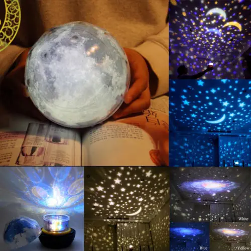 

Romantic Starry Night Light Sky Projector Star Lamp Star MasterPlanet Magic Earth Universe LED Colorful RotateFlashing Kids Gift