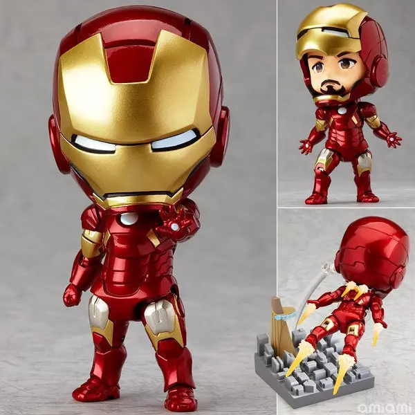 

Anime Marvel Avengers Iron Man #284 PVC Action Figure Ironman Model Toys 10cm