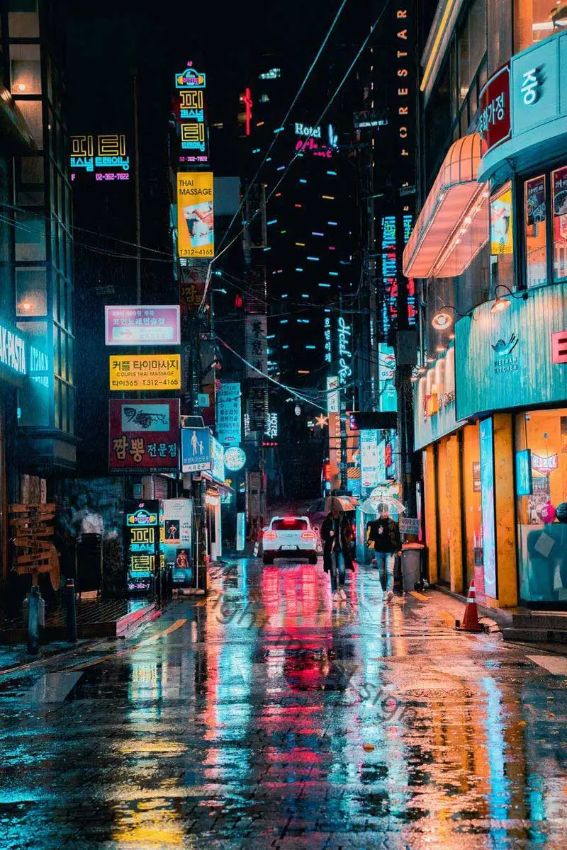 

Декор для дождливой комнаты Сеул, Ретро винтажный металлический знак, жестяная вывеска, оловянные пластины, Настенный декор, неоновая вывес...