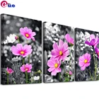 Набор для алмазной вышивки сделай сам, триптих с африканскими животными, черно-белым львом, полноразмерная 5D мозаика, 3 предмета