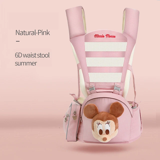 20212063 Disney Baby Carrier младенец Хипсит эргономичное переднее многофункциональное приспособление для переноски детей на открытом воздухе аксессуары disney - Цвет: 20212063