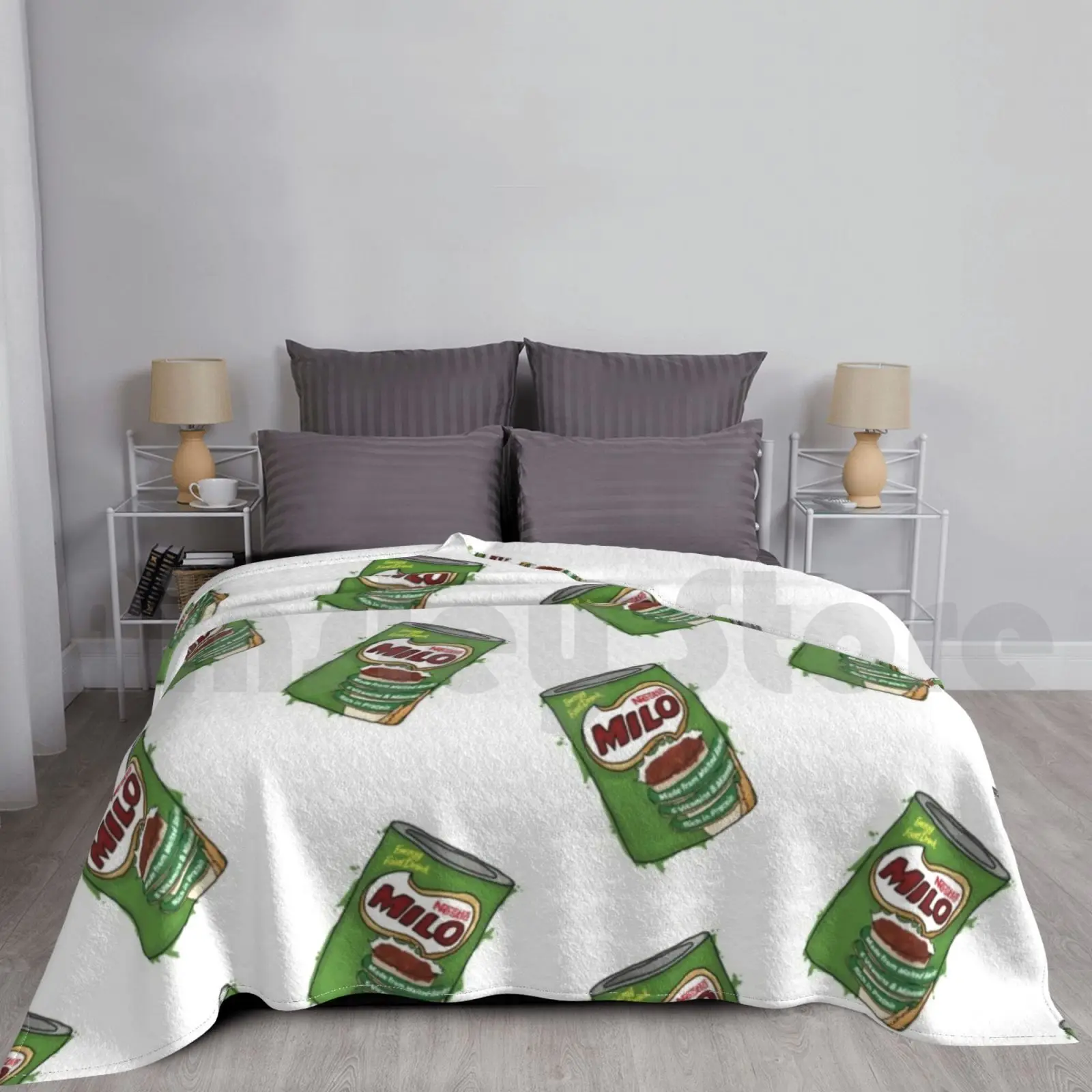 Одеяло The Drink You Eat модное под заказ 2683 Milo Australia молочный коктейль шоколадного