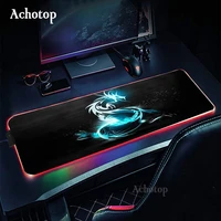 msi led light gaming mouse pad rgb large keyboard cover overlock rubber base computer carpet desk mat pc game mouse pad desk pad