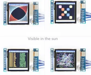 Модуль ЖК-дисплея 1 6 дюйма OLED SPI с последовательным интерфейсом TFT 130*130 для модуля