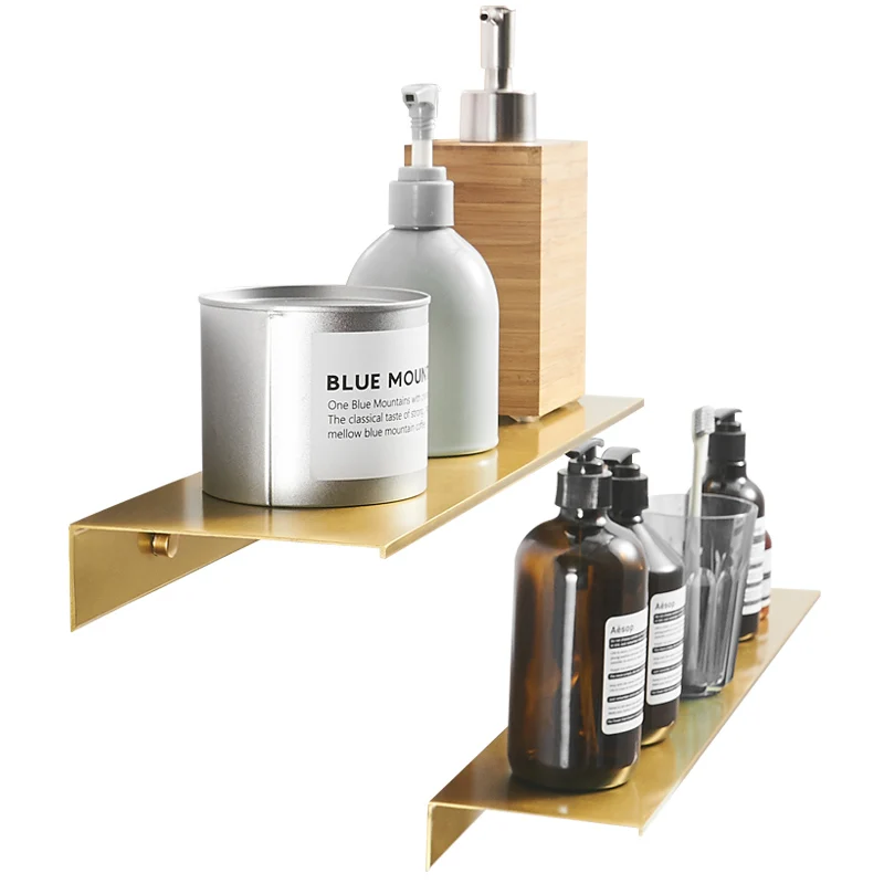 Черная полка для душа многофункциональная настенная хранения зеркала ванной