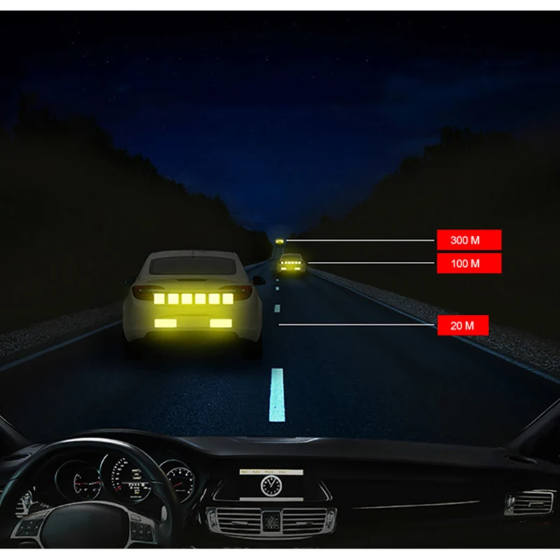 Светоотражающая наклейка для велосипеда мотоцикла скутера ночной