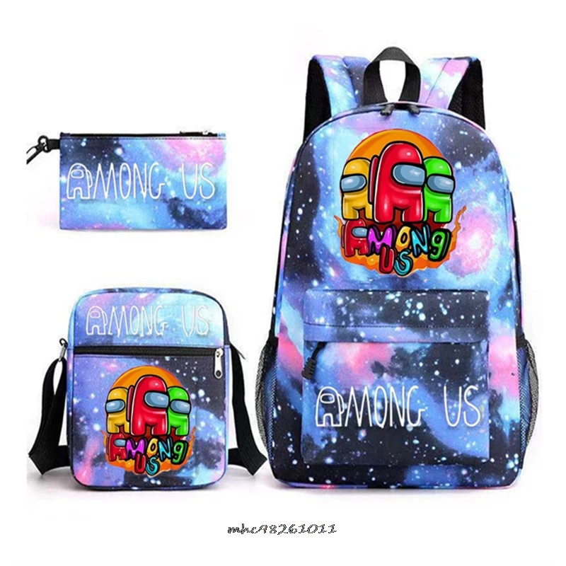 У нас игра 3 шт./компл. рюкзак модные школьные сумки для девочек подростков